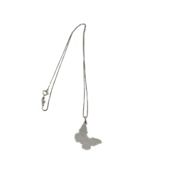Bomboniera battesimo collana farfalla argento 925